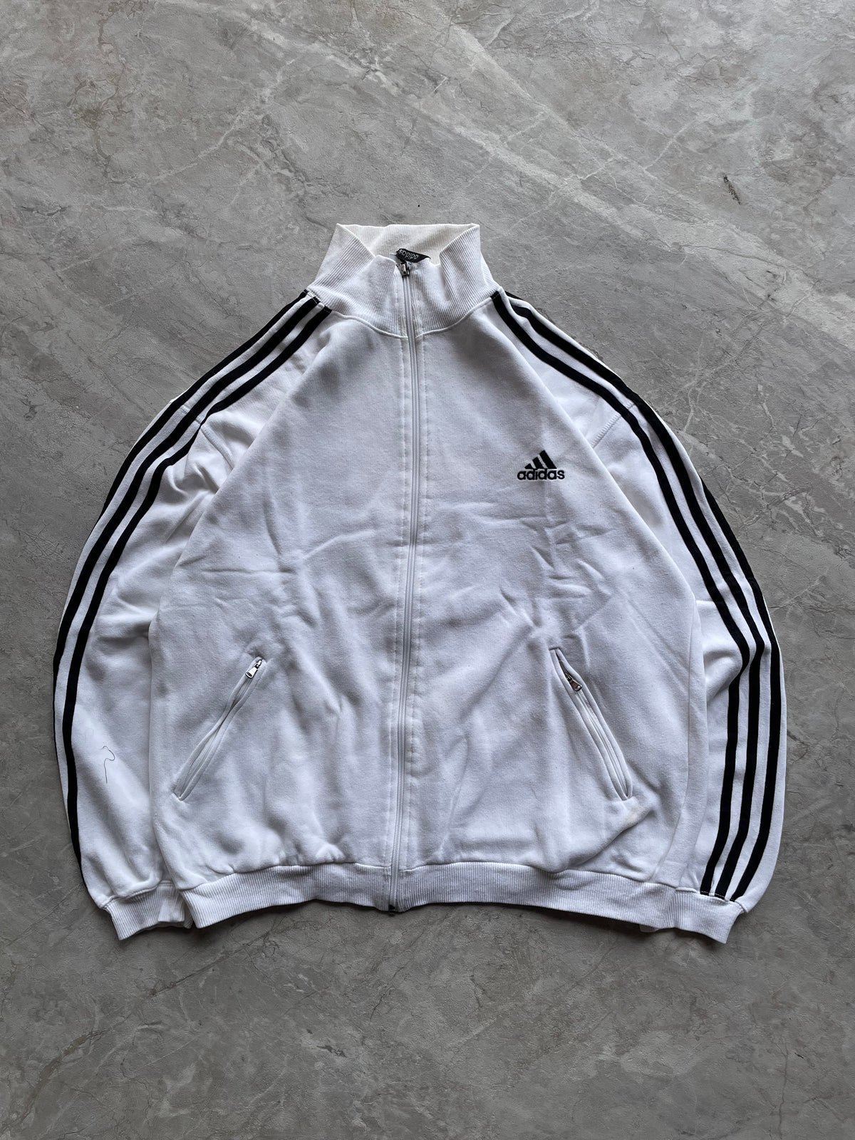 TRACKTOP ADIDAS WHITE STRIPES-XL