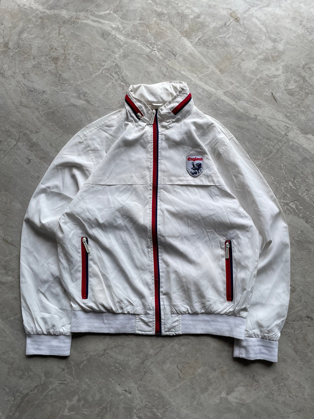 WHITE ENGLAND NATION WINDBREAKER-L