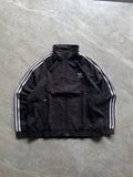 ADIDAS DARK BROWN SHADED TRACK JACKET-XL