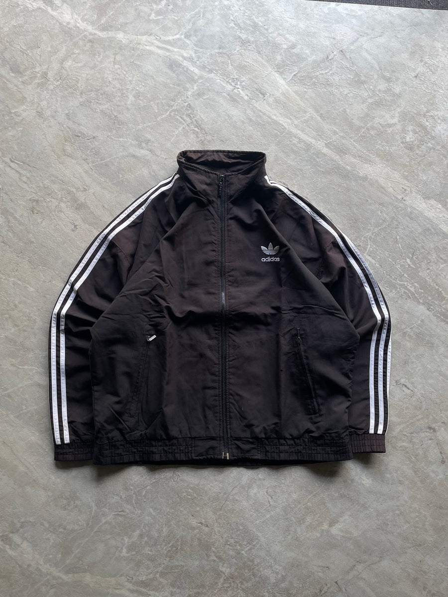 ADIDAS DARK BROWN SHADED TRACK JACKET-XL