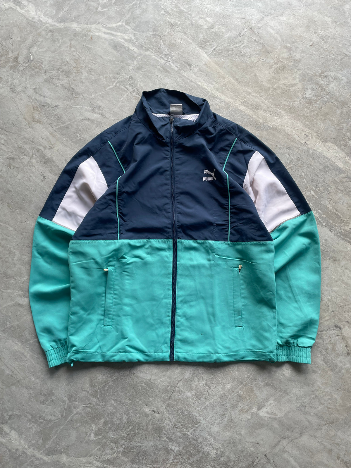 PUMA COLORBLOCKED WINDBREAKER-L