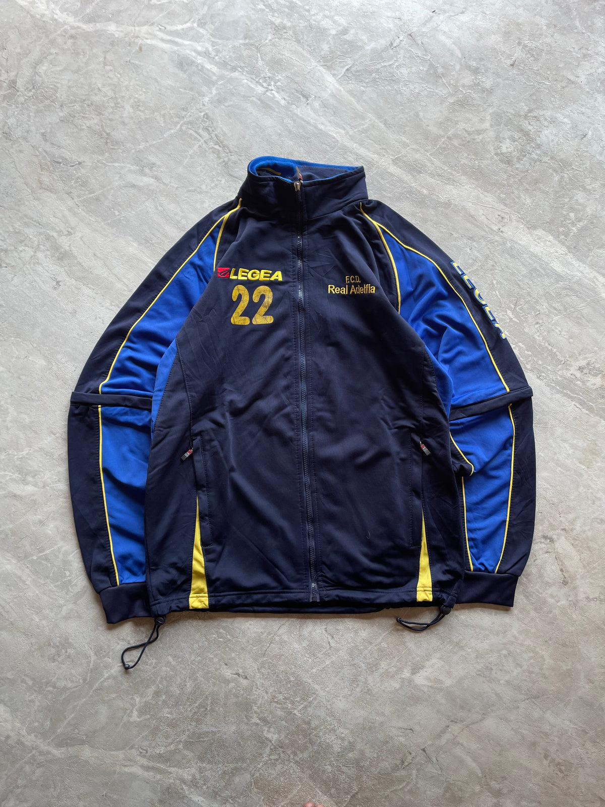 BLUE AND BLACK LEGEA TRACK JACKET-L