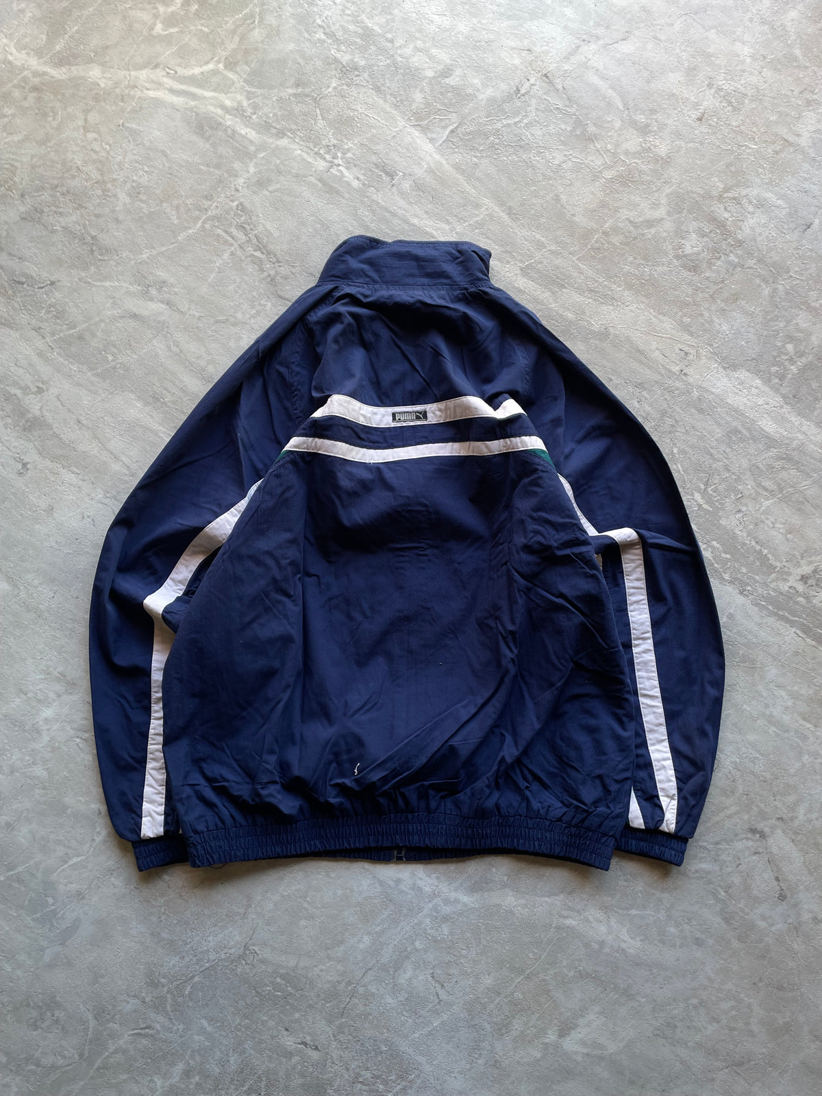 PUMA NAVYBLUE COLORBLOCK JACKET-L