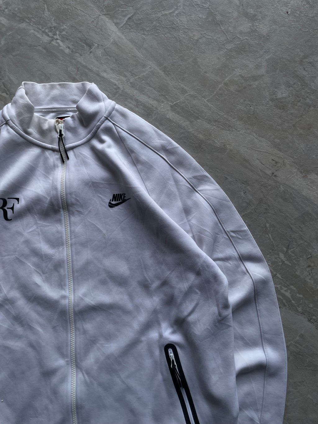 WHITE NIKE ROGER- FEDERER (REF)COURTN 98 TENNIS JACKET-L