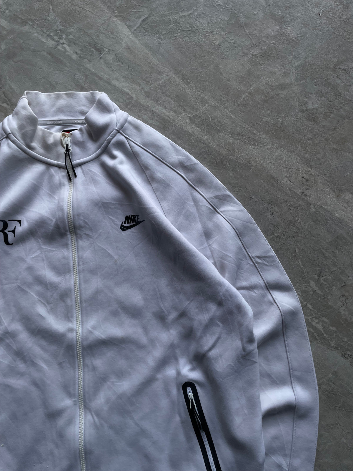 WHITE NIKE ROGER- FEDERER (REF)COURTN 98 TENNIS JACKET-L