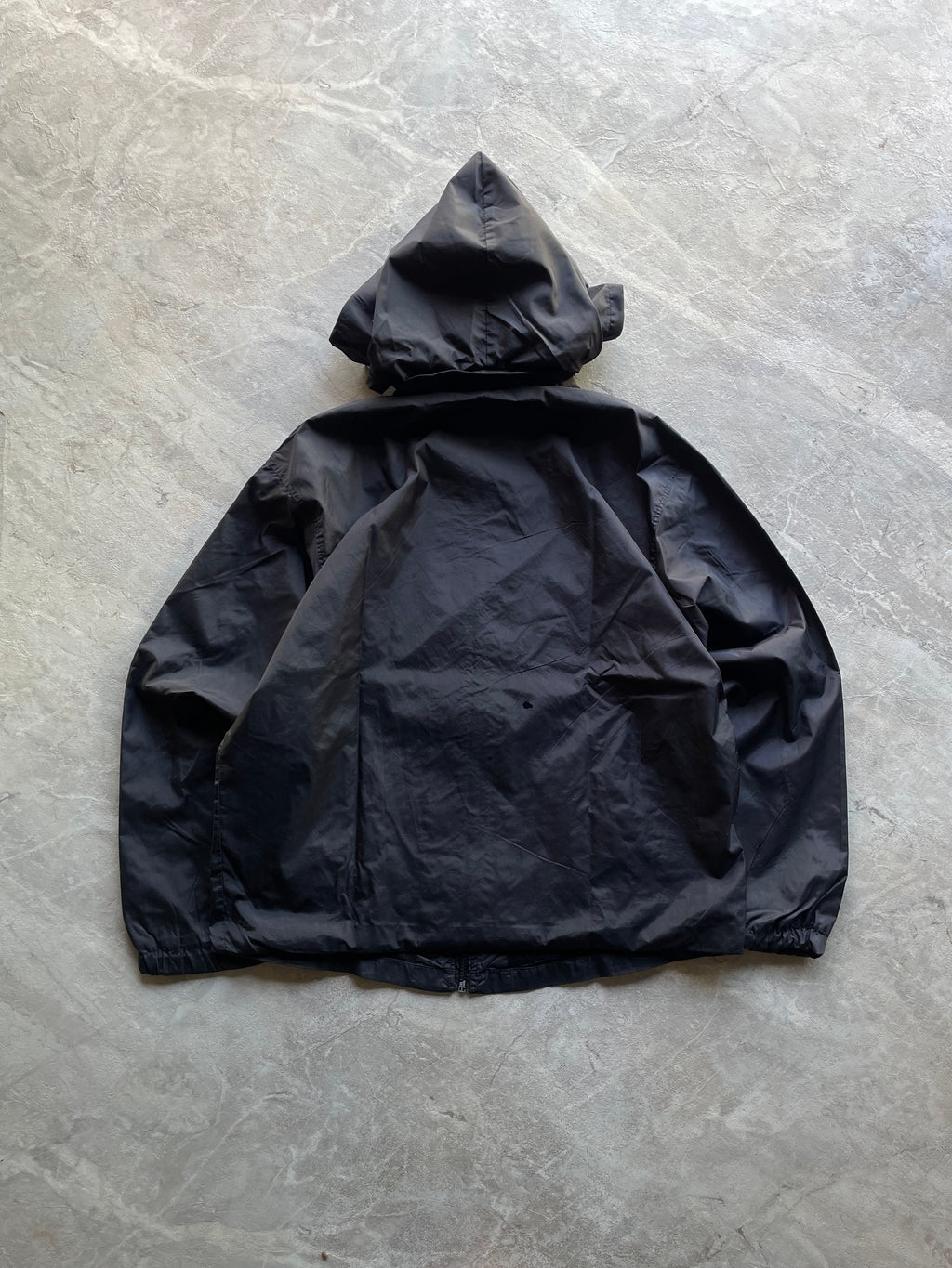 BLACK NIKE HOODED JACKET-L