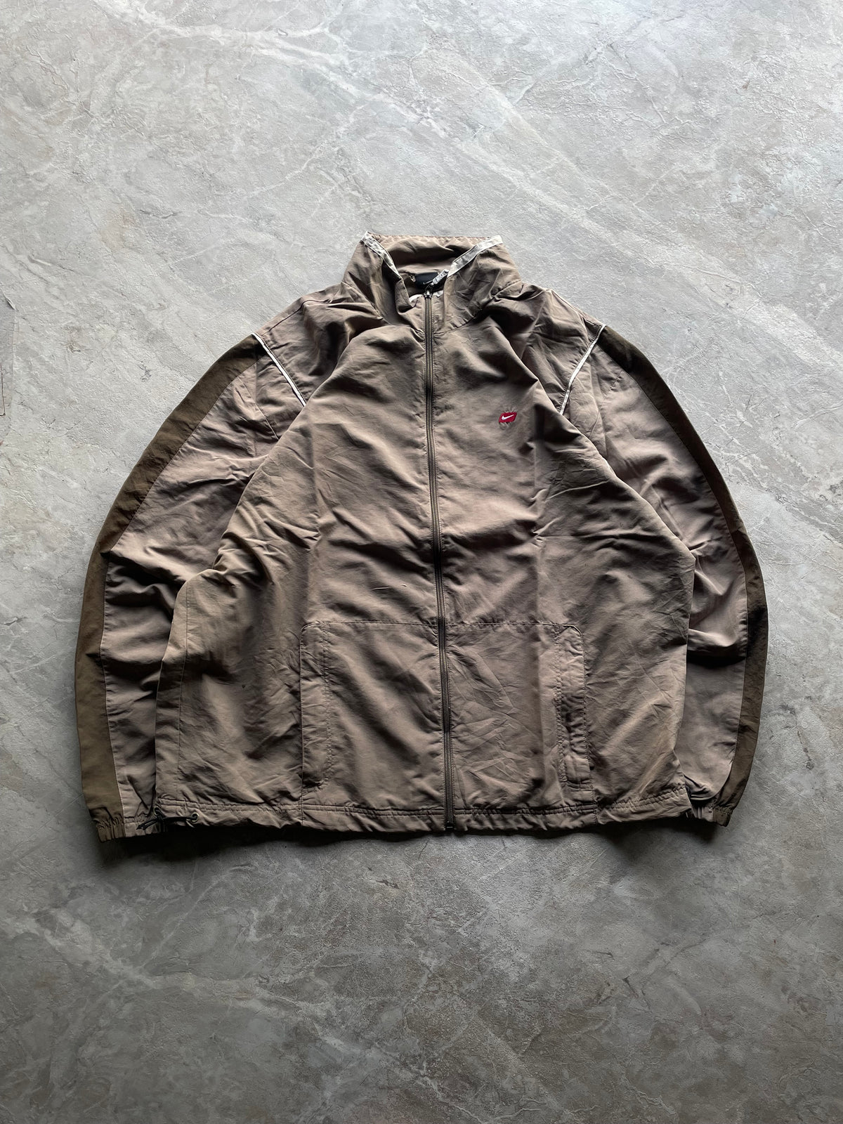 NIKE BROWN TRACK JACKET-2XL