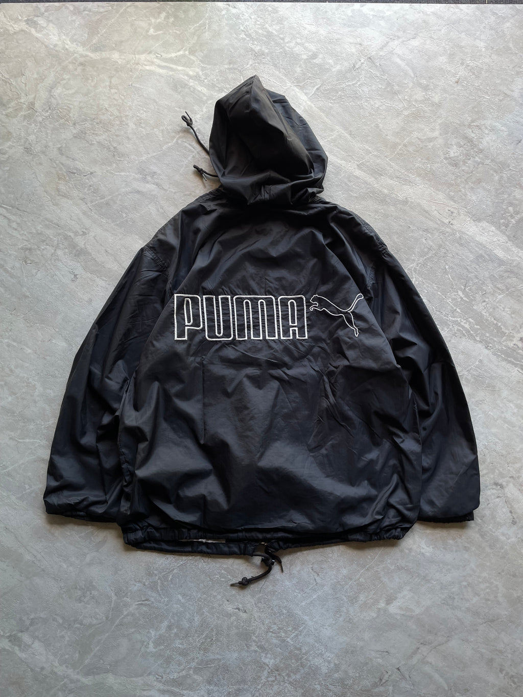 PUMA BLACK HOODED JACKET-L