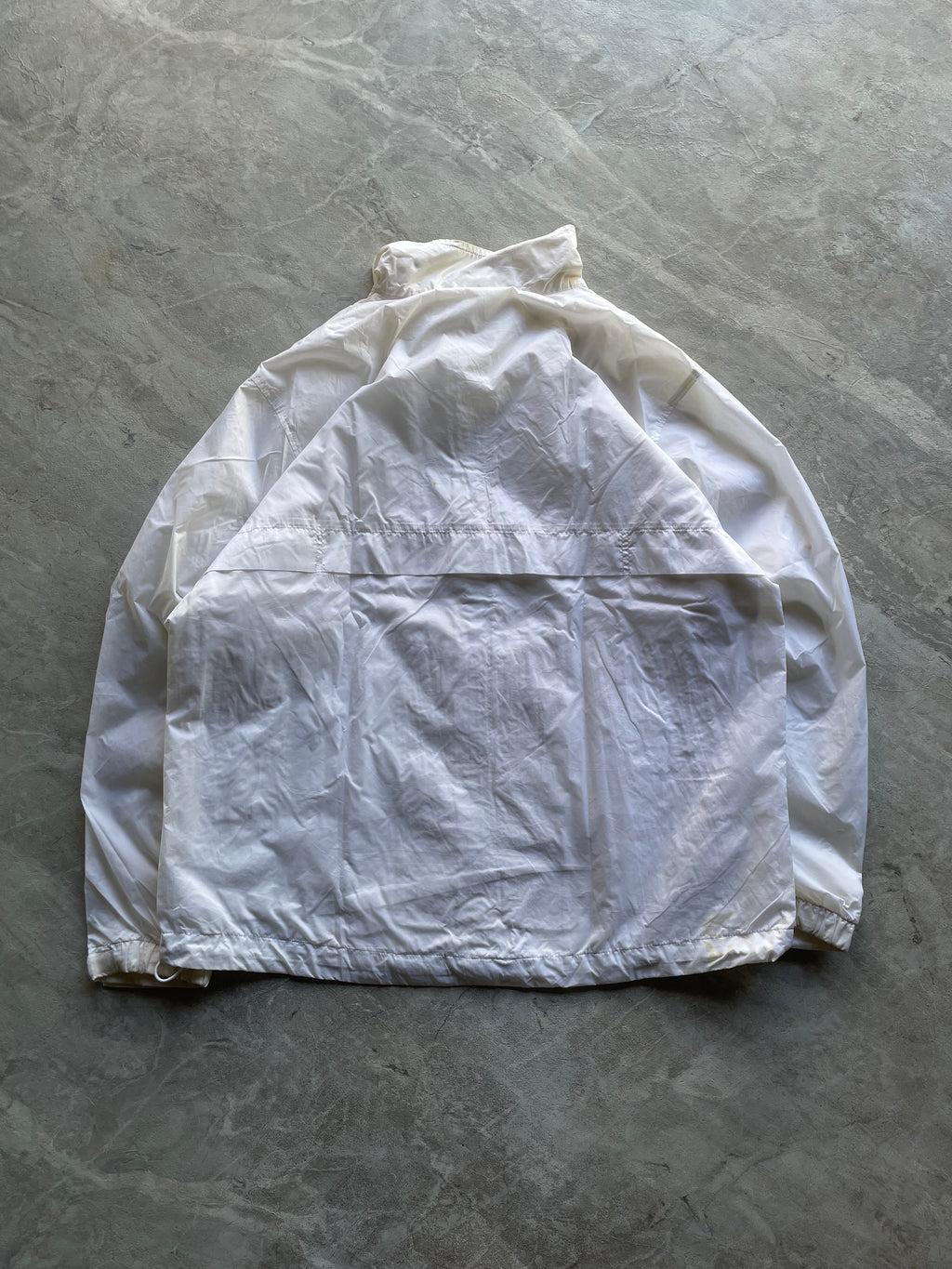 NIKE WHITE WINDBREAKER JACKET-XL