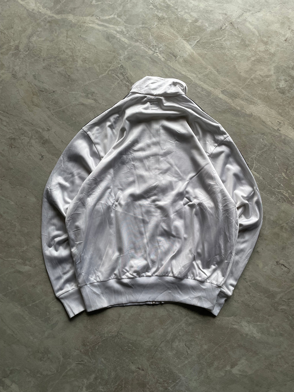 WHITE AND BLACK TRACK JACKET-L