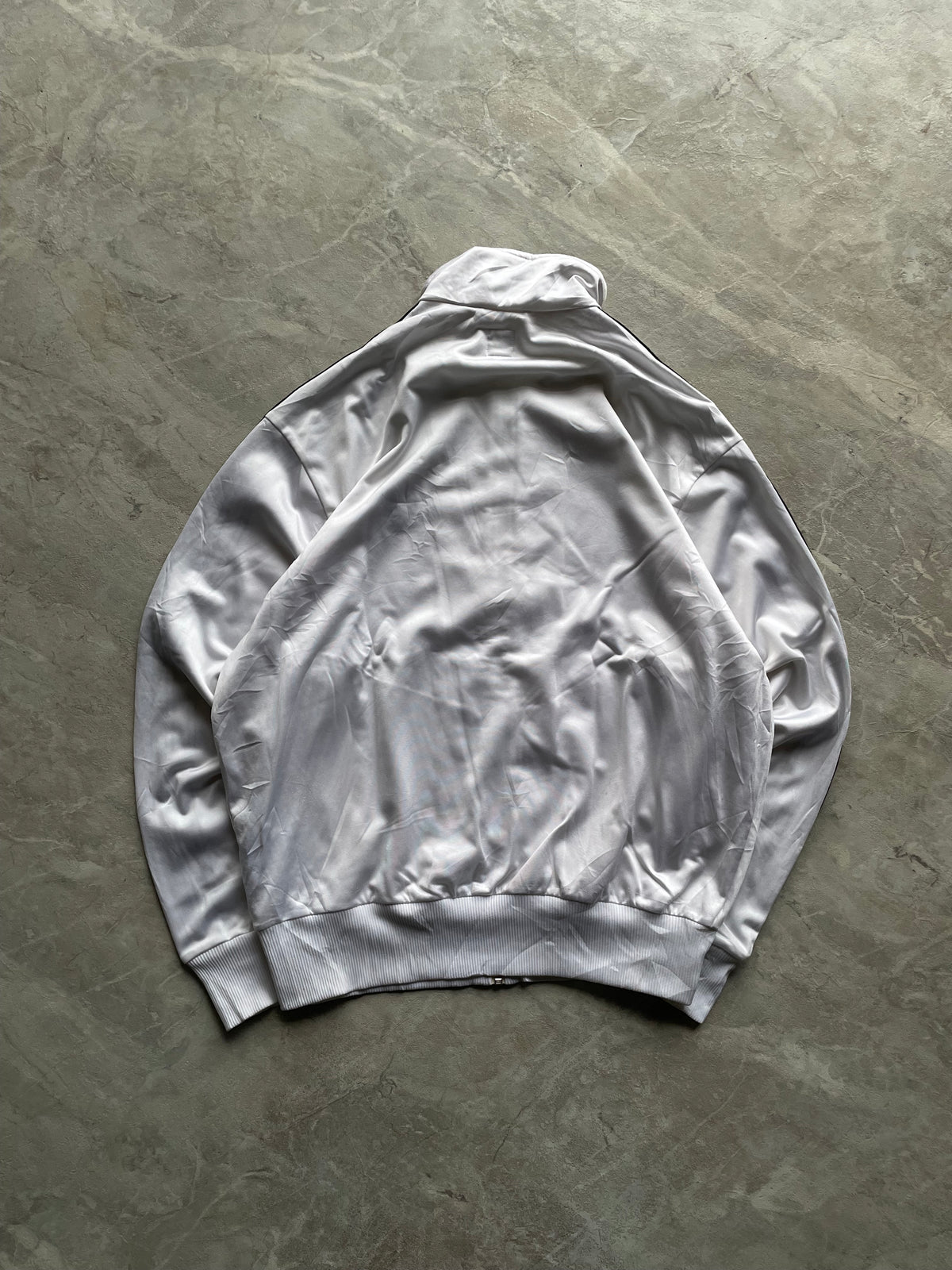 WHITE AND BLACK TRACK JACKET-L
