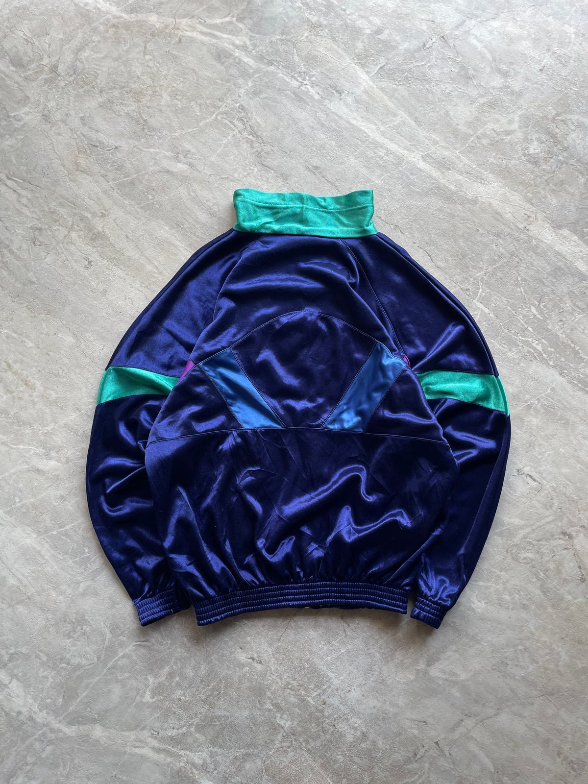 VINTAGE BLUE PUMA INTERNATIONAL TRACK JACKET-L