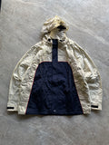 UMBRO DARK BLUE AND WARM COLOR HOODED JACKET-2XL