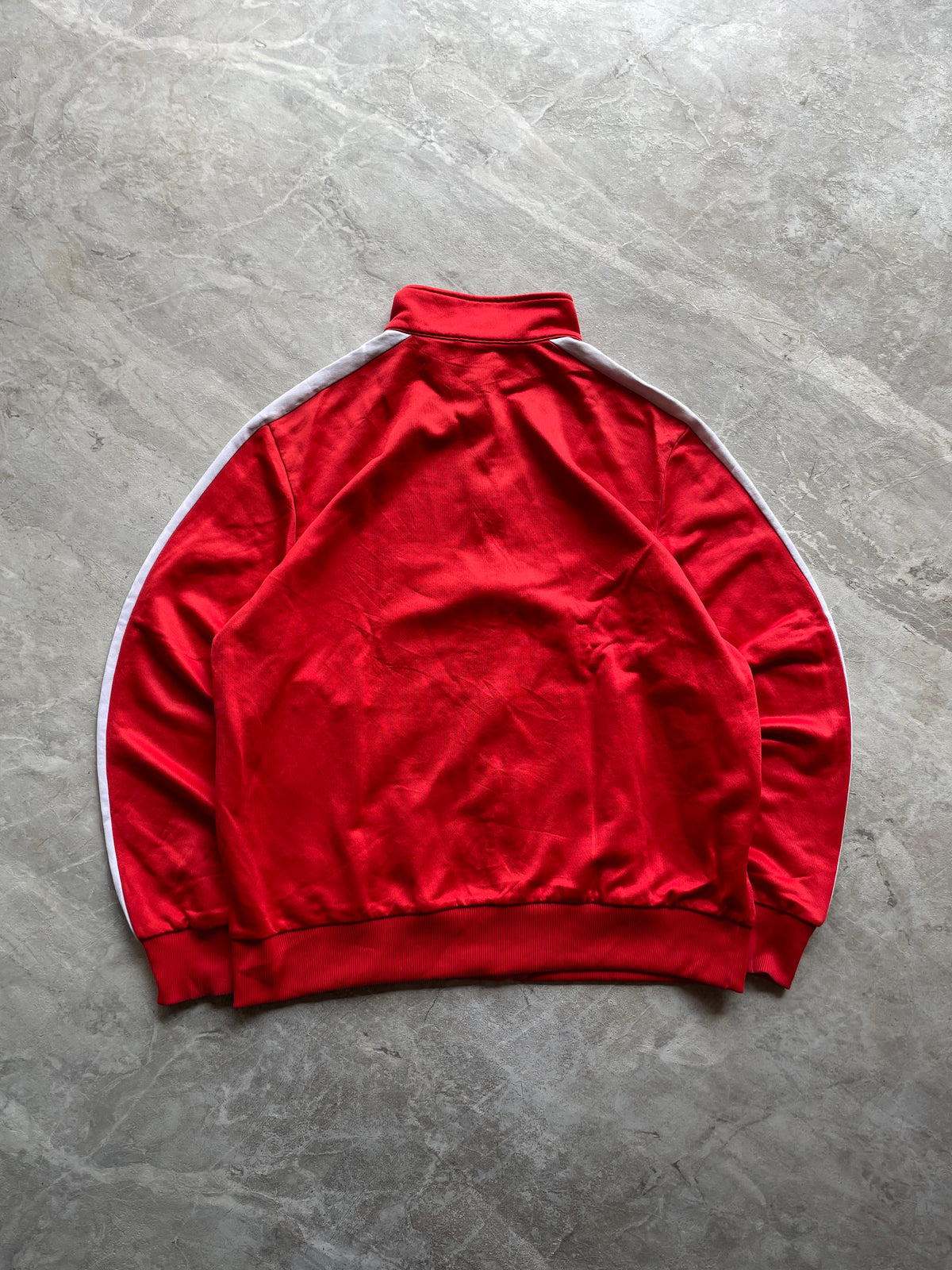 RED AND WHITE TRACK JACKET-XL