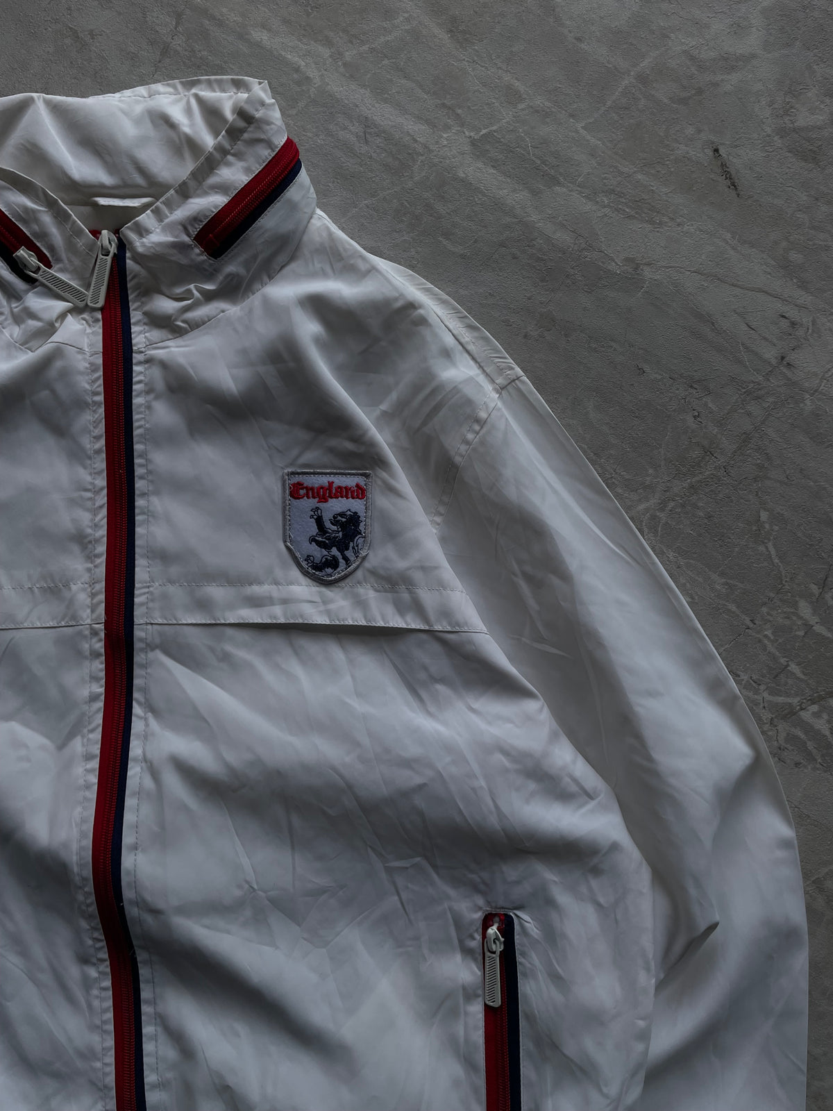 WHITE ENGLAND NATION WINDBREAKER-L