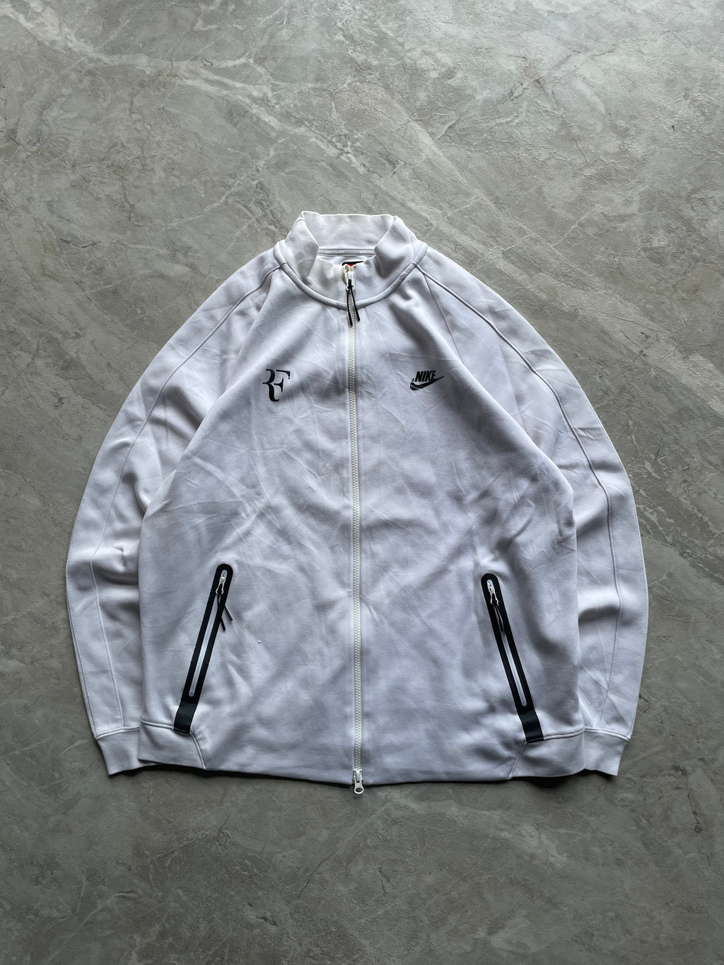 WHITE NIKE ROGER- FEDERER (REF)COURTN 98 TENNIS JACKET-L