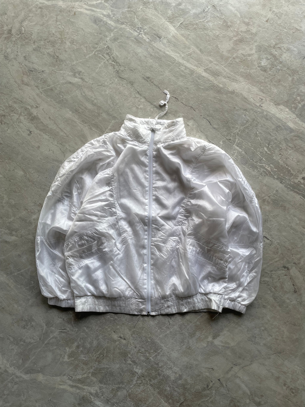 ADIDAS FULL WHITE WINDBREAKER-S-M