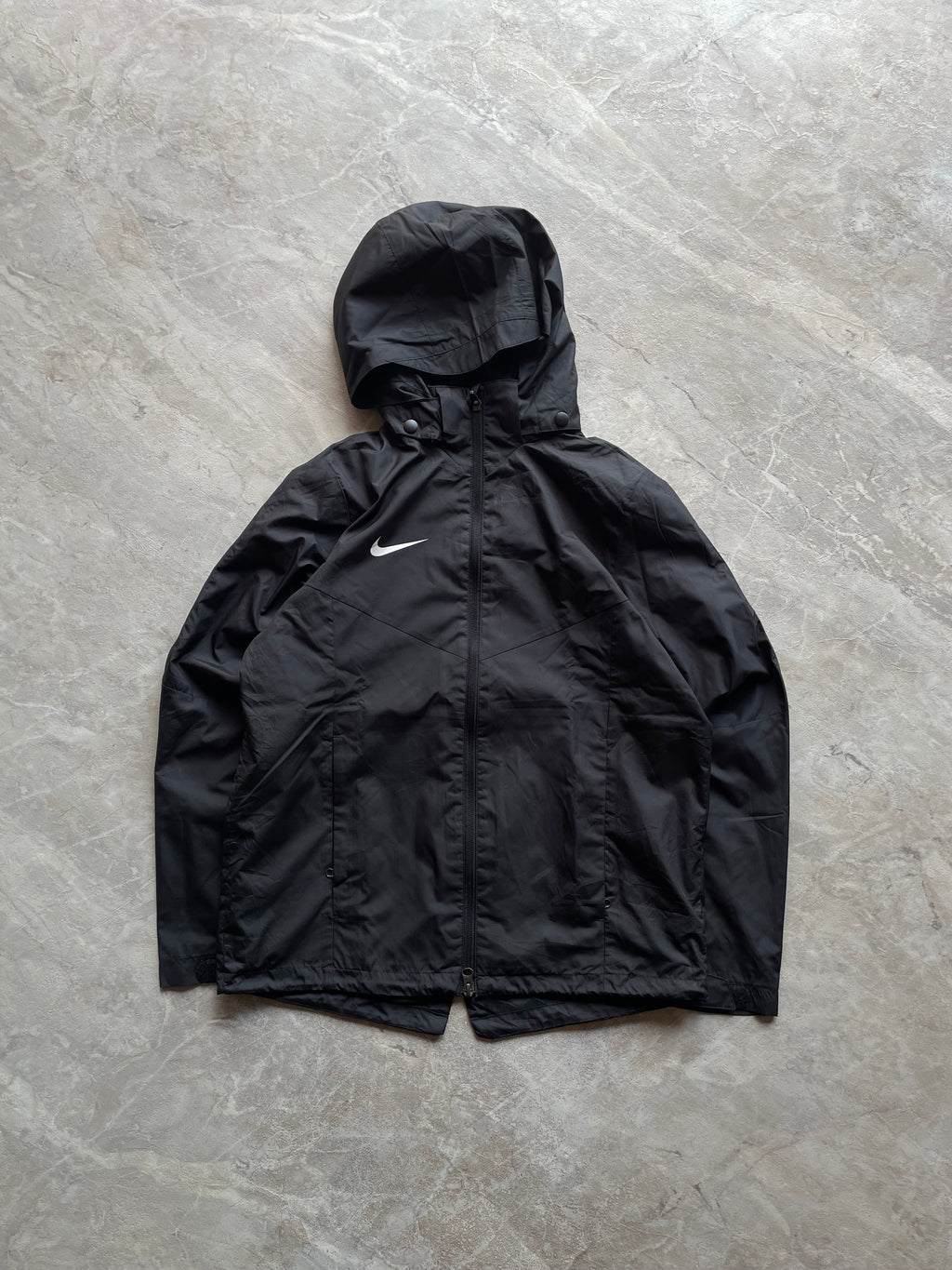 BLACK NIKE HOODED JACKET-S