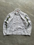 WHITE AND GREEN PUMA TRACK JACKET-L