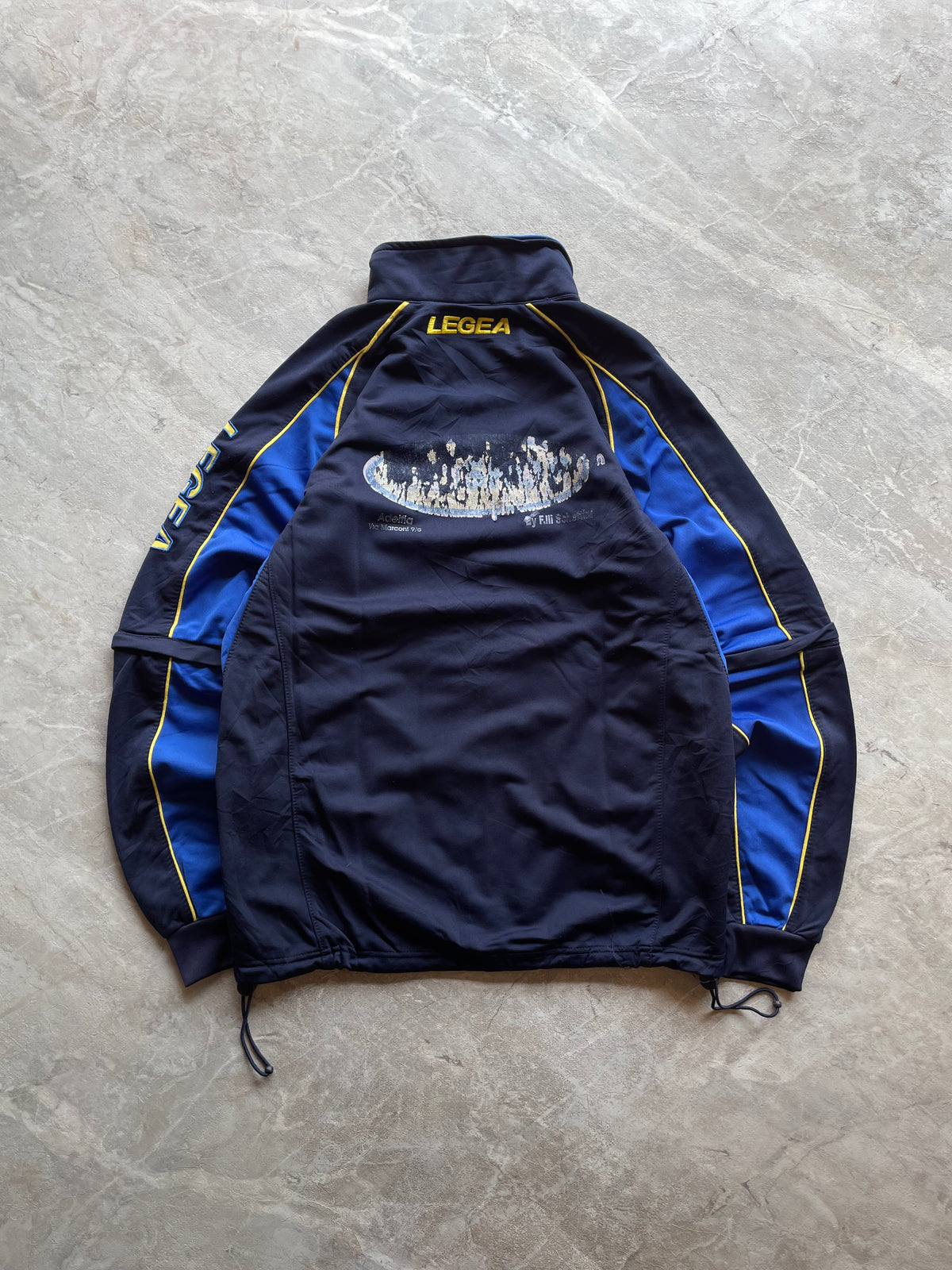 BLUE AND BLACK LEGEA TRACK JACKET-L