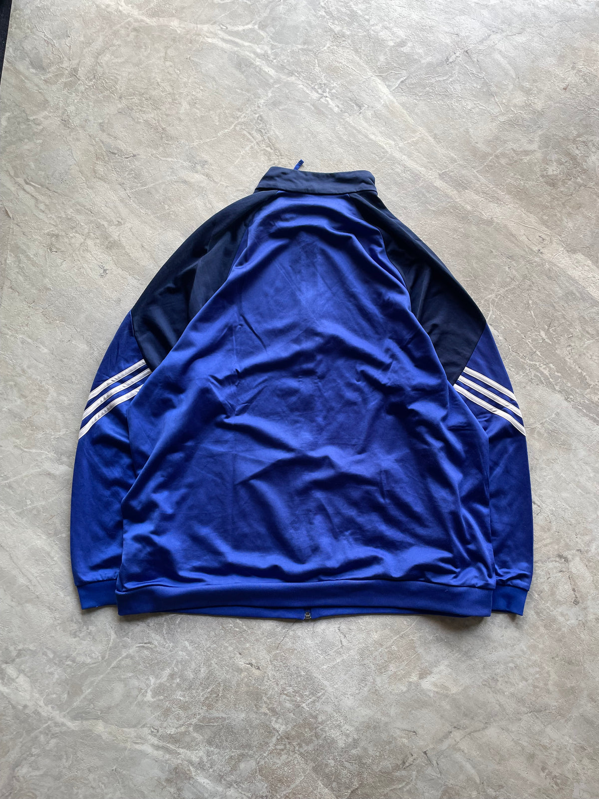 BLUE ADIDAS TRACK JACKET-2XL