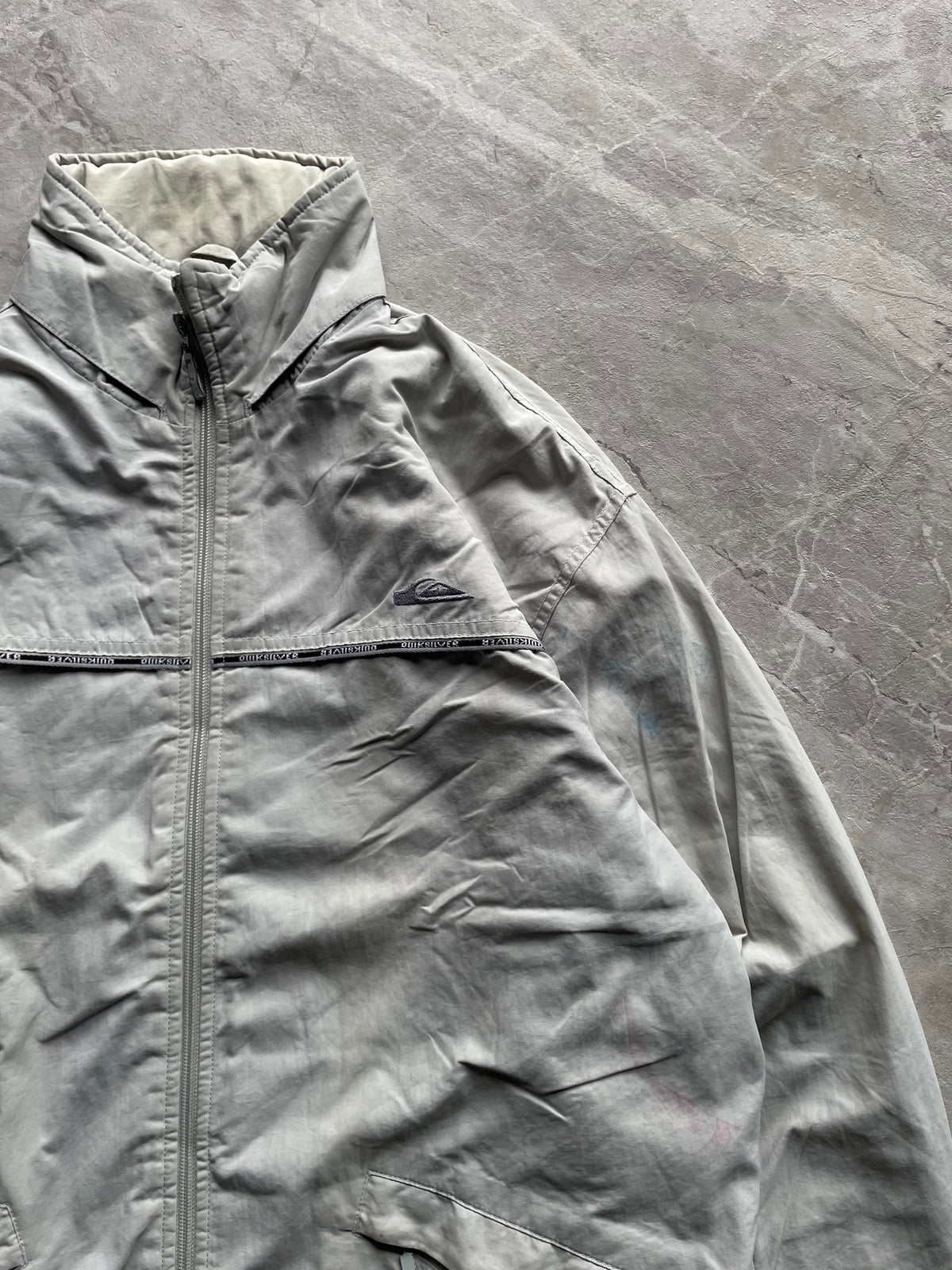 QUICKSILVER WINDBREAKER LIGHT GREY -L