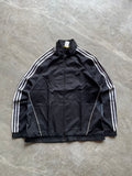 BLACK ADIDAS THREE LINED JACKET-M
