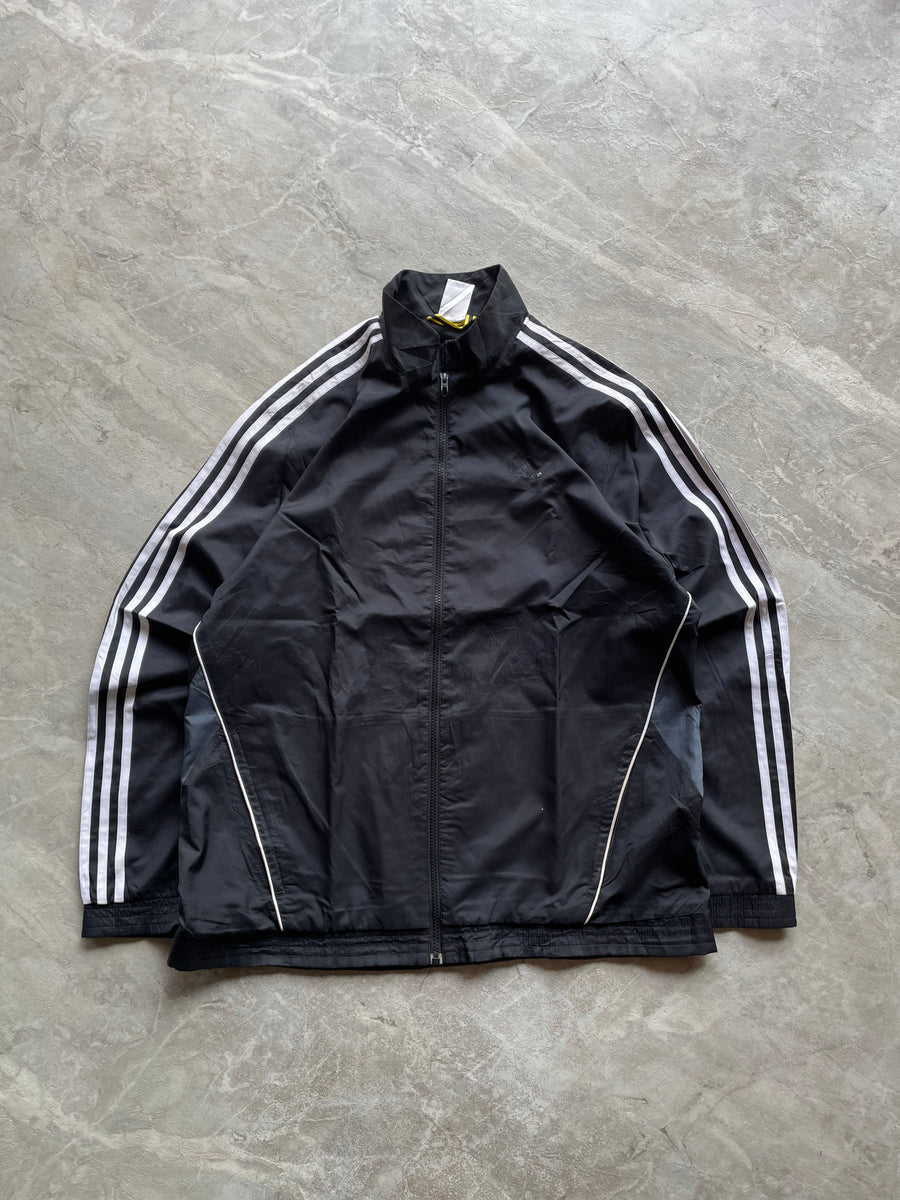 BLACK ADIDAS THREE LINED JACKET-M