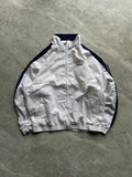 WHITE AND NAVY STARTER TRACK JACKET-L-XL
