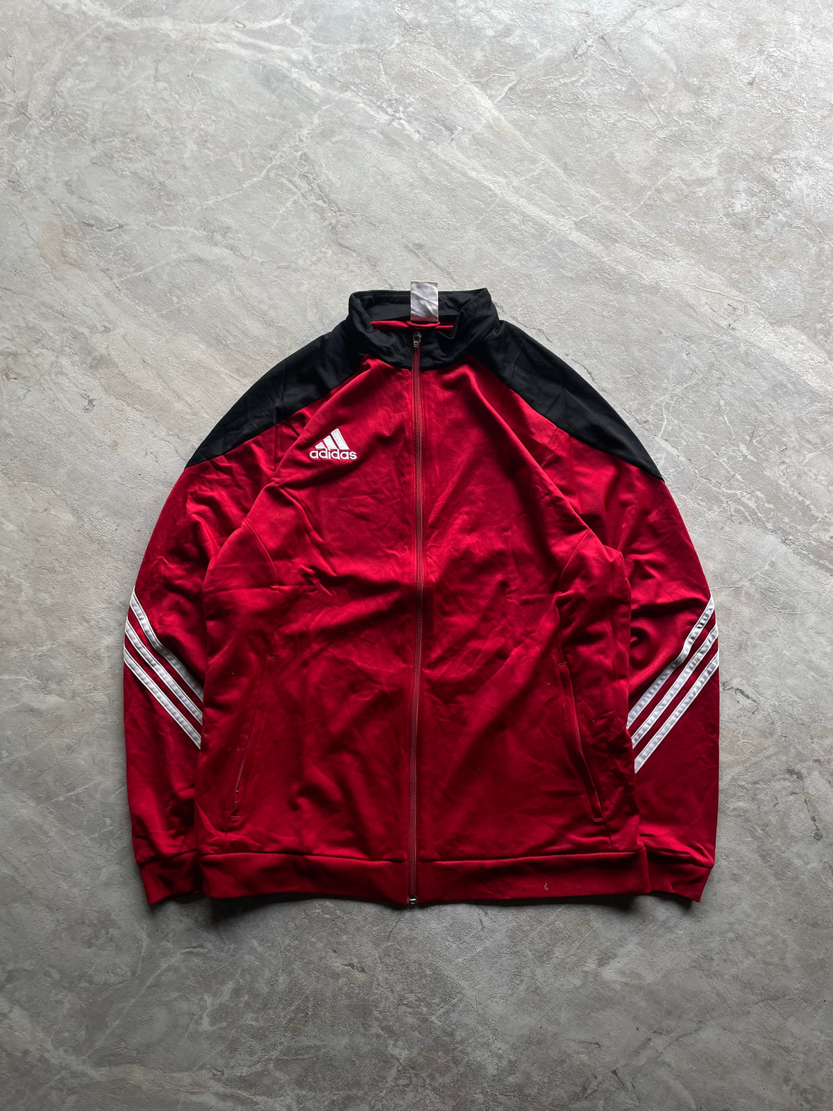 RED,BLACK AND WHITE TRACK JACKET-M-L
