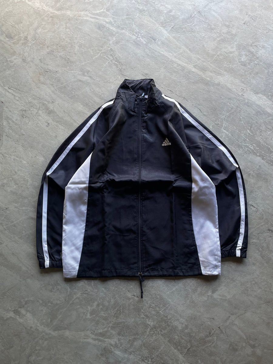 ADIDAS BLACK AND WHITE JACKET-L