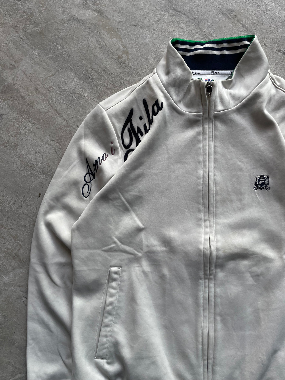 VINTAGE INSPIRED FILA FULL-ZIP TRACK JACKET-XS