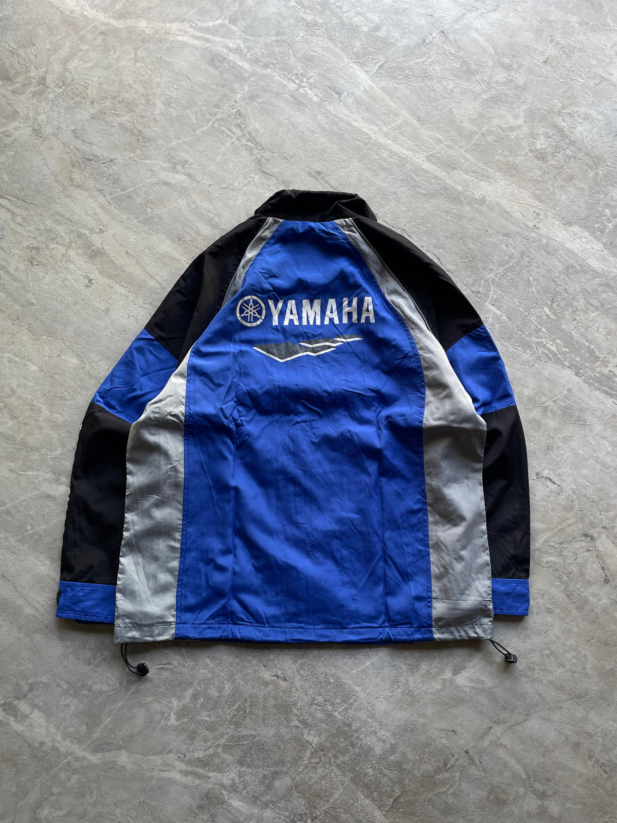 BLUE,BLACK AND GREY YAMAHA JACKET-L