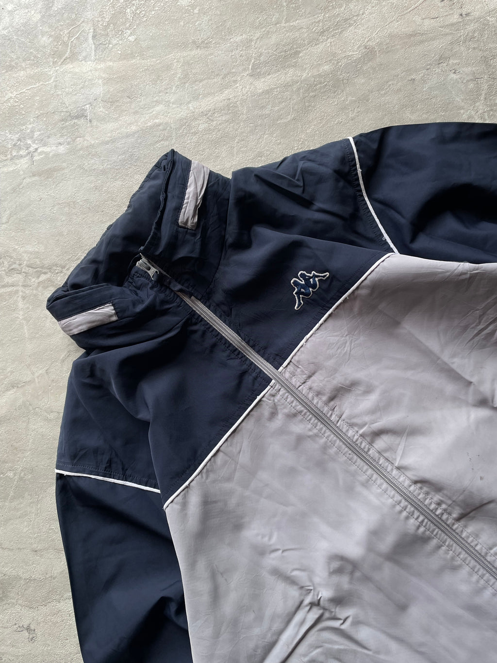 KAPPA COLORBLOCKED FULL-ZIP  WINDBREAKER JACKET-L