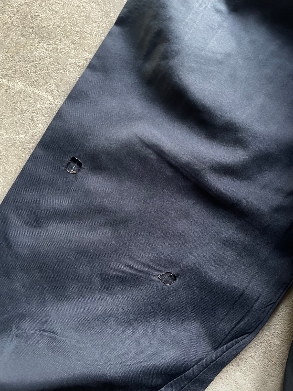 NAVY BLUE AND WHITE ADIDAS TRACK JACKET-XL