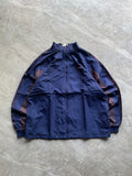 BLUE AND BROWN WINDBREAKER JACKET-XL