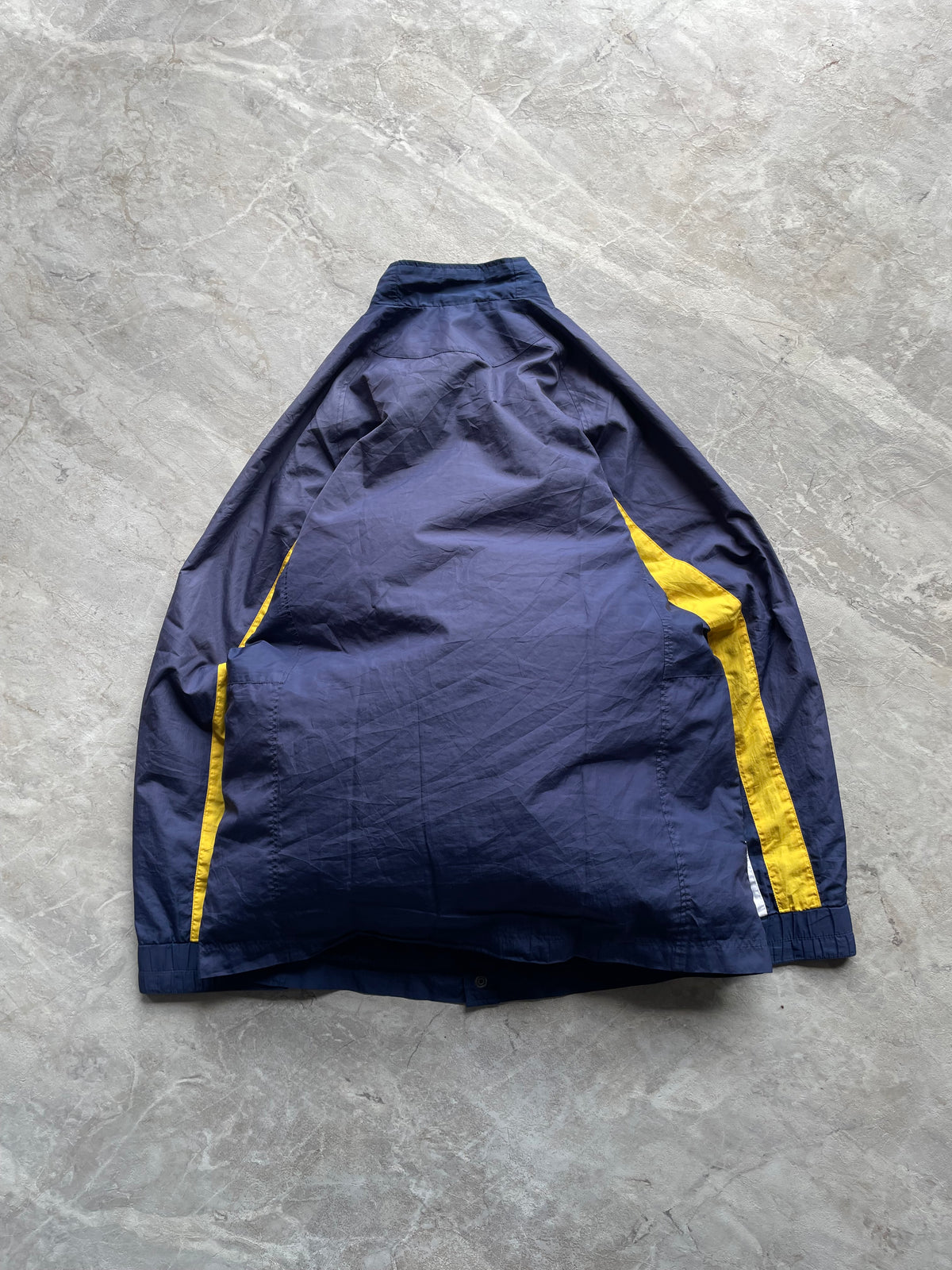 YELLOW AND BLUE NIKE JACKET -L