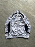 ACERIS WHITE AND BLUE TRACK JACKET-S-M