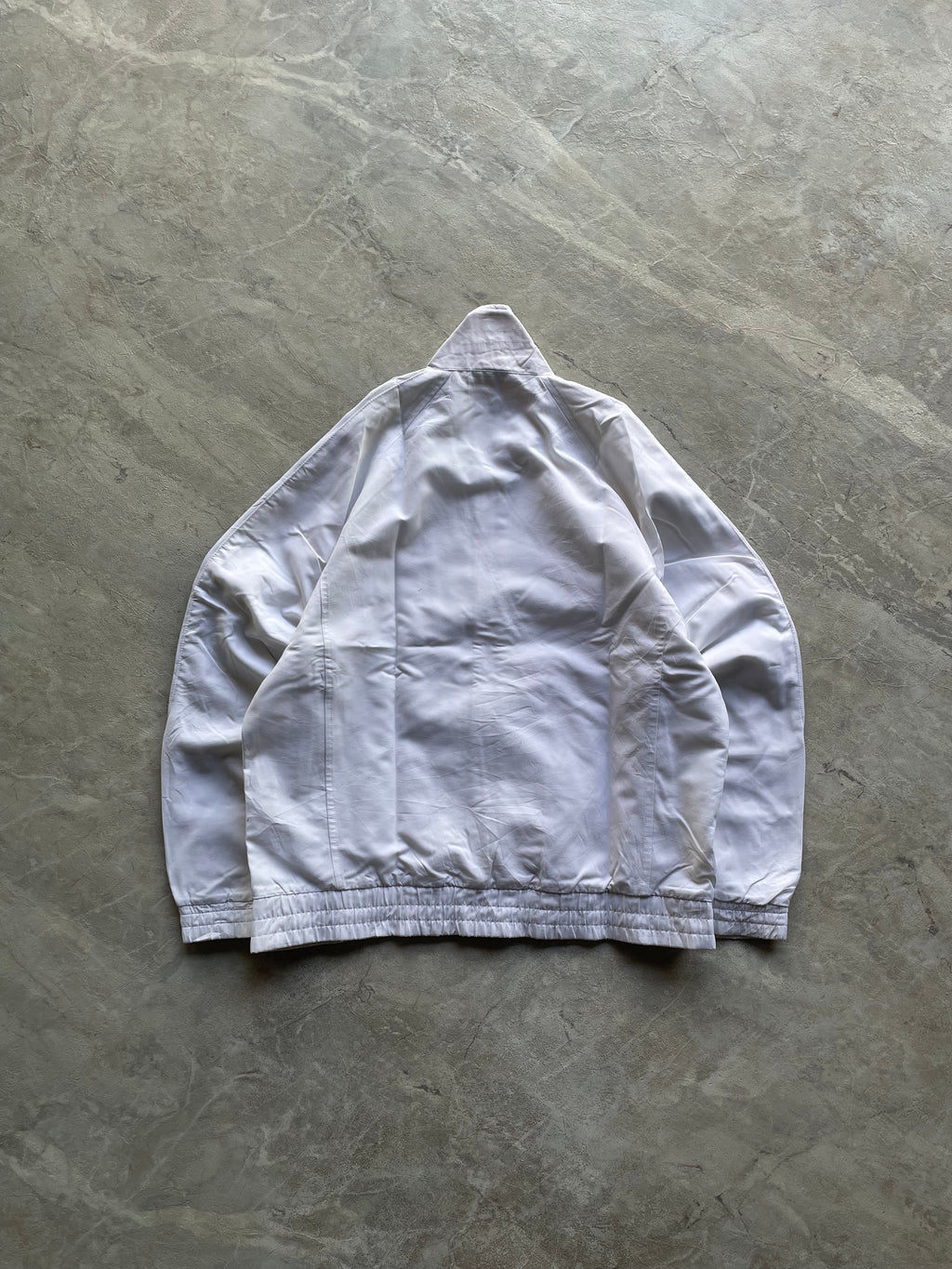 ADIDAS WHITE TRACK WINDBREAKER-S