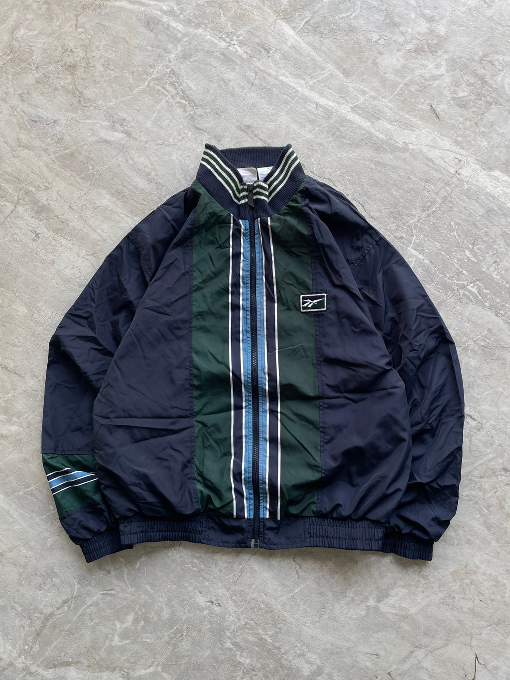 ADIDAS NAVY BLUE WINDBREAKER-M