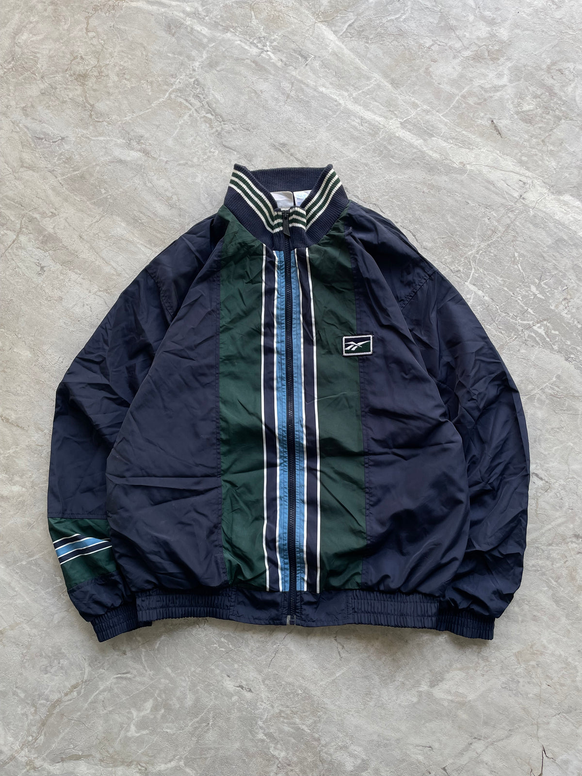 ADIDAS NAVY BLUE WINDBREAKER-M