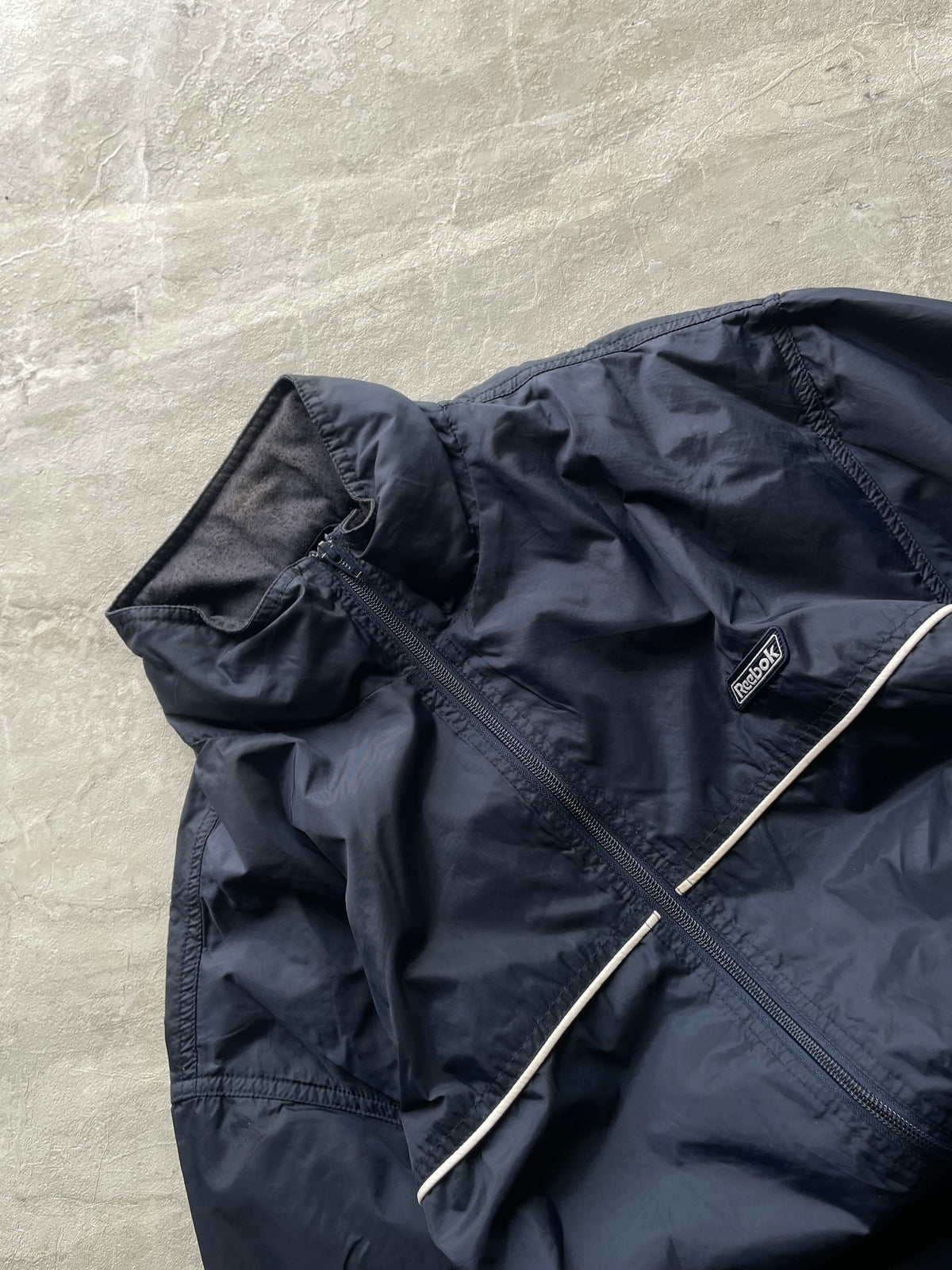 NAVY BLUE REEBOK TRACK JACKET-L