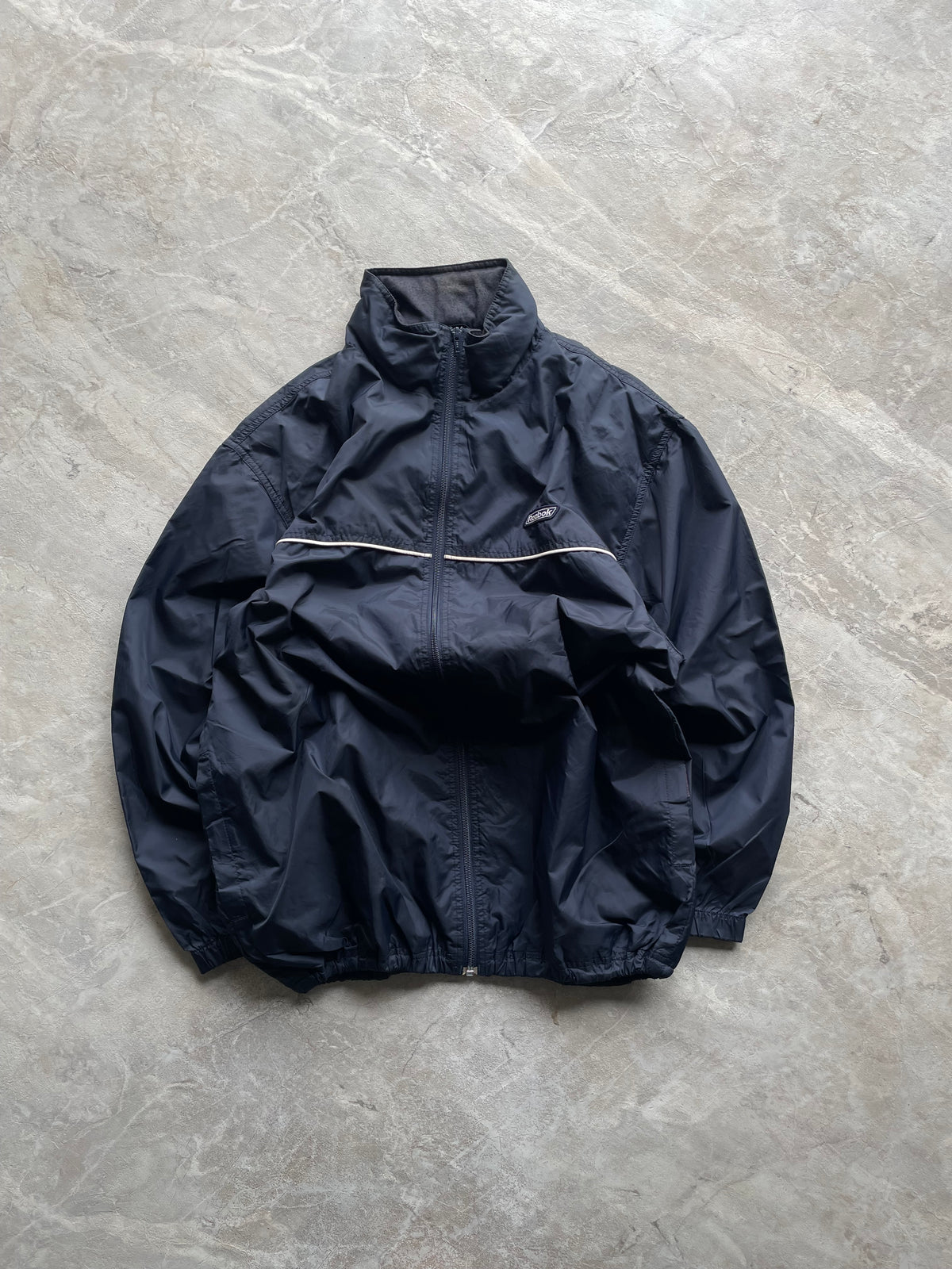 NAVY BLUE REEBOK TRACK JACKET-L