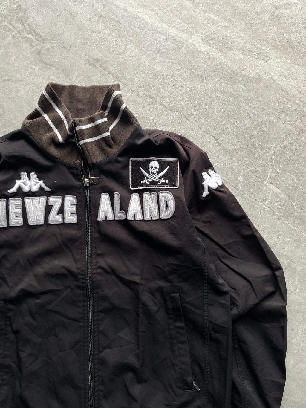 KAPPA NEWZELAND BLACK FADED JACKET-S