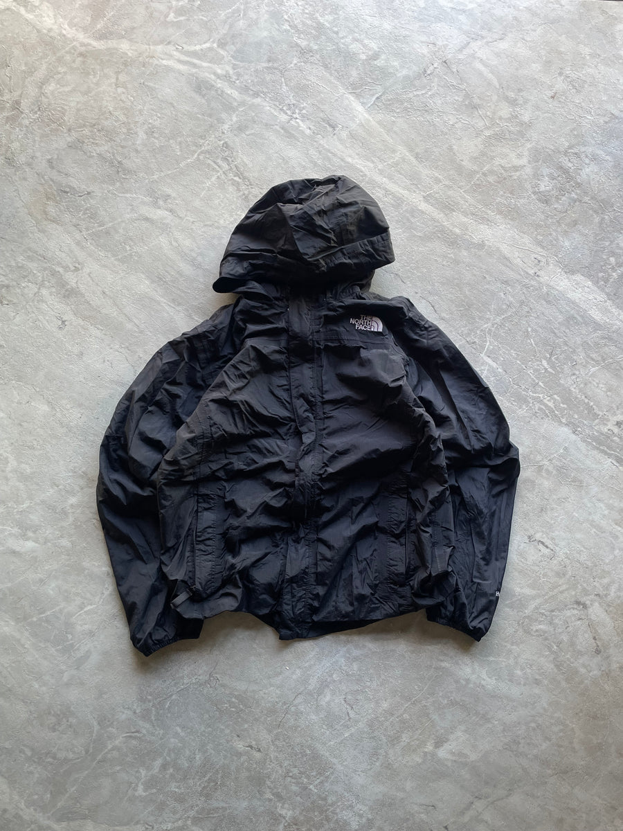 BLACK NORTHFACE HOODED JACKET-XS