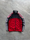 ADIDAS WHITE AND DARK GREY TRACK JACKET-XS
