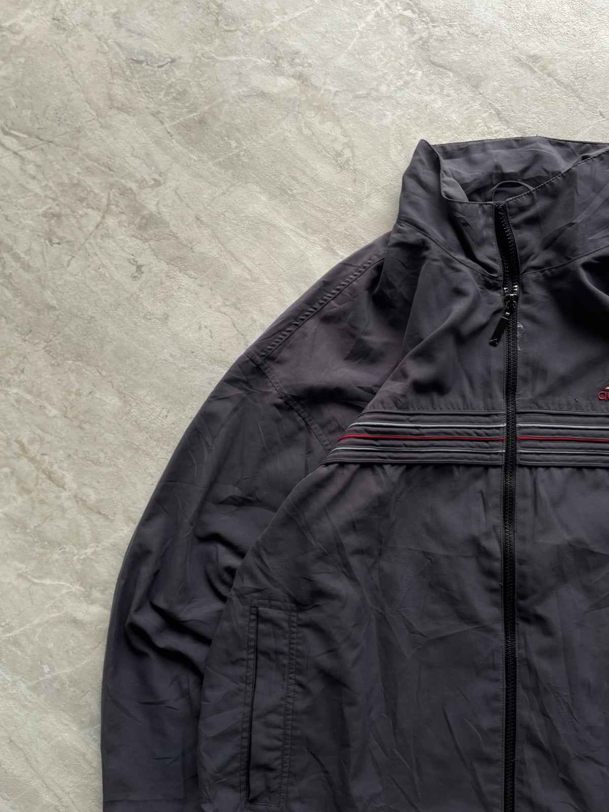GREY ADIDAS JACKET-L