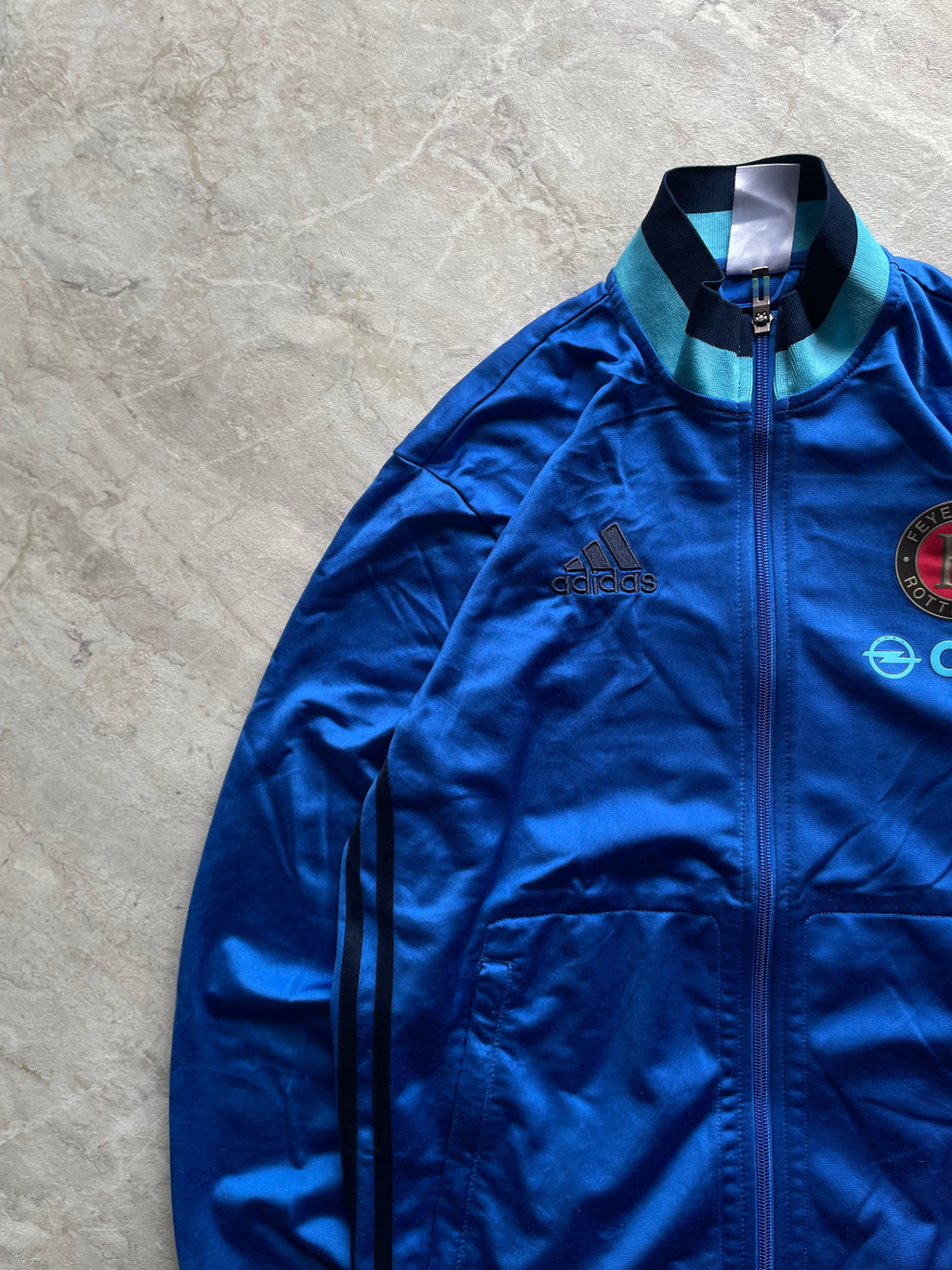 BLUE ADIDAS FEYENOORD ROTTERDAM 2016-17 TRAINING TRACK JACKET-S-M