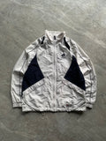 LOTTO WHITE AND NAVY BLUE ZIP-UP JACKET-L