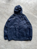 NAVY BLUE NIKE HOODED TRAINING JACKET-L-XL